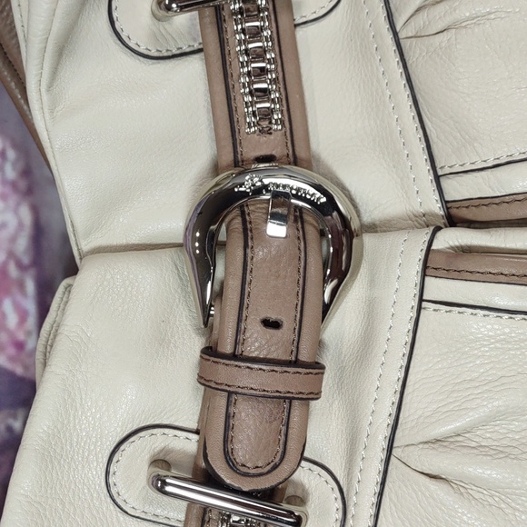 b makowsky Two-Tone Leather Hobo Shoulder Bag - Picture 7 of 12